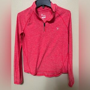 Old Navy Active Girls Pink Quarter-Zip